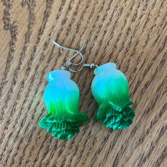 Cabbage Earrings - Picture 2 of 5